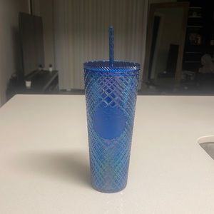 Blue jeweled starbucks cup